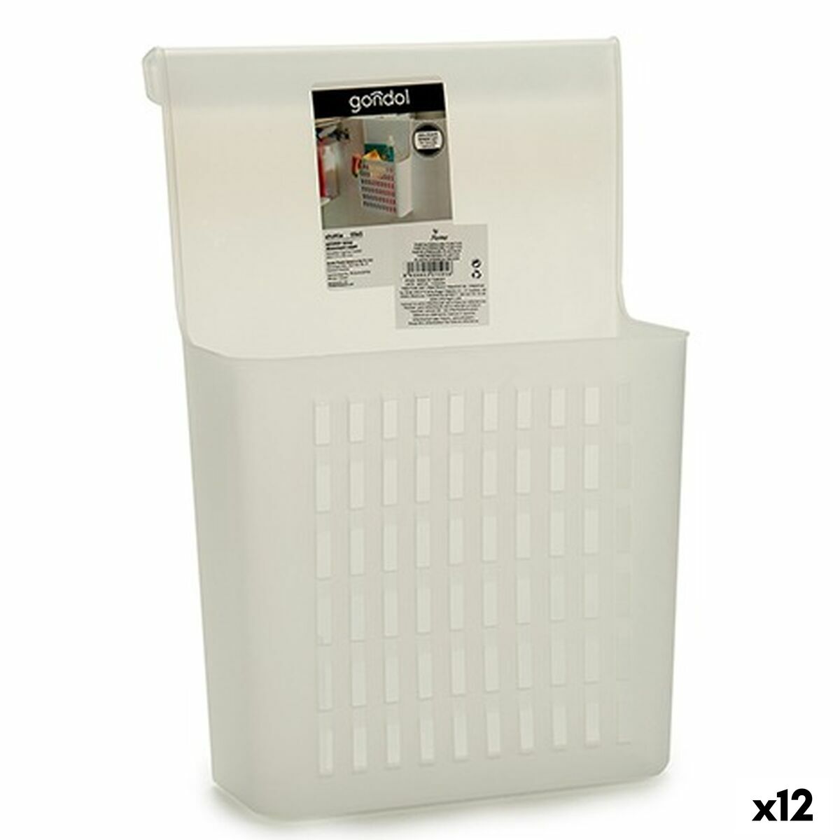 Organiserare Garderobsdörr Plast 12,5 x 35,5 x 24 cm (12 antal) - 3