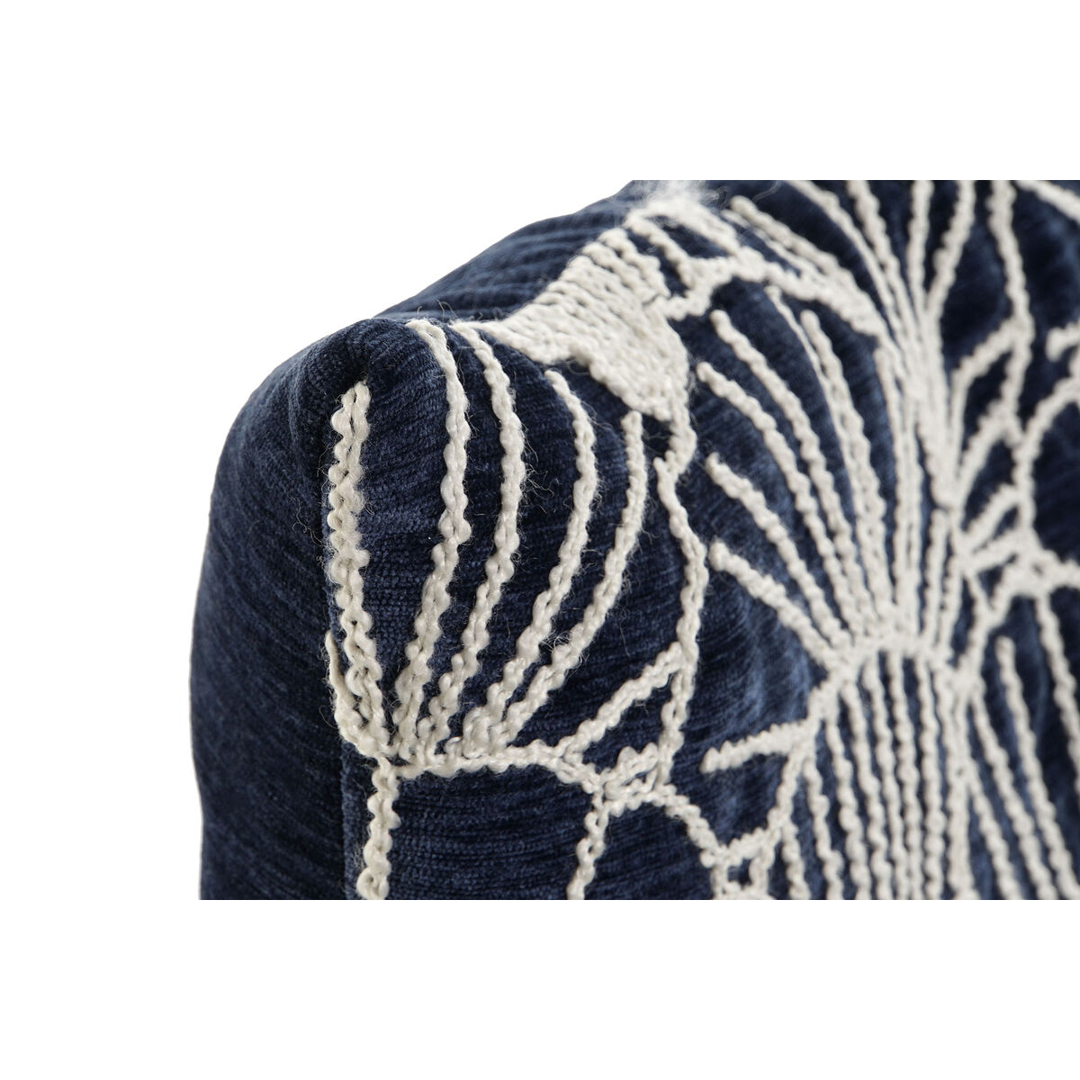 Kudde Home ESPRIT Silvrig Marinblå Medelhavs 60 x 10 x 35 cm - 4