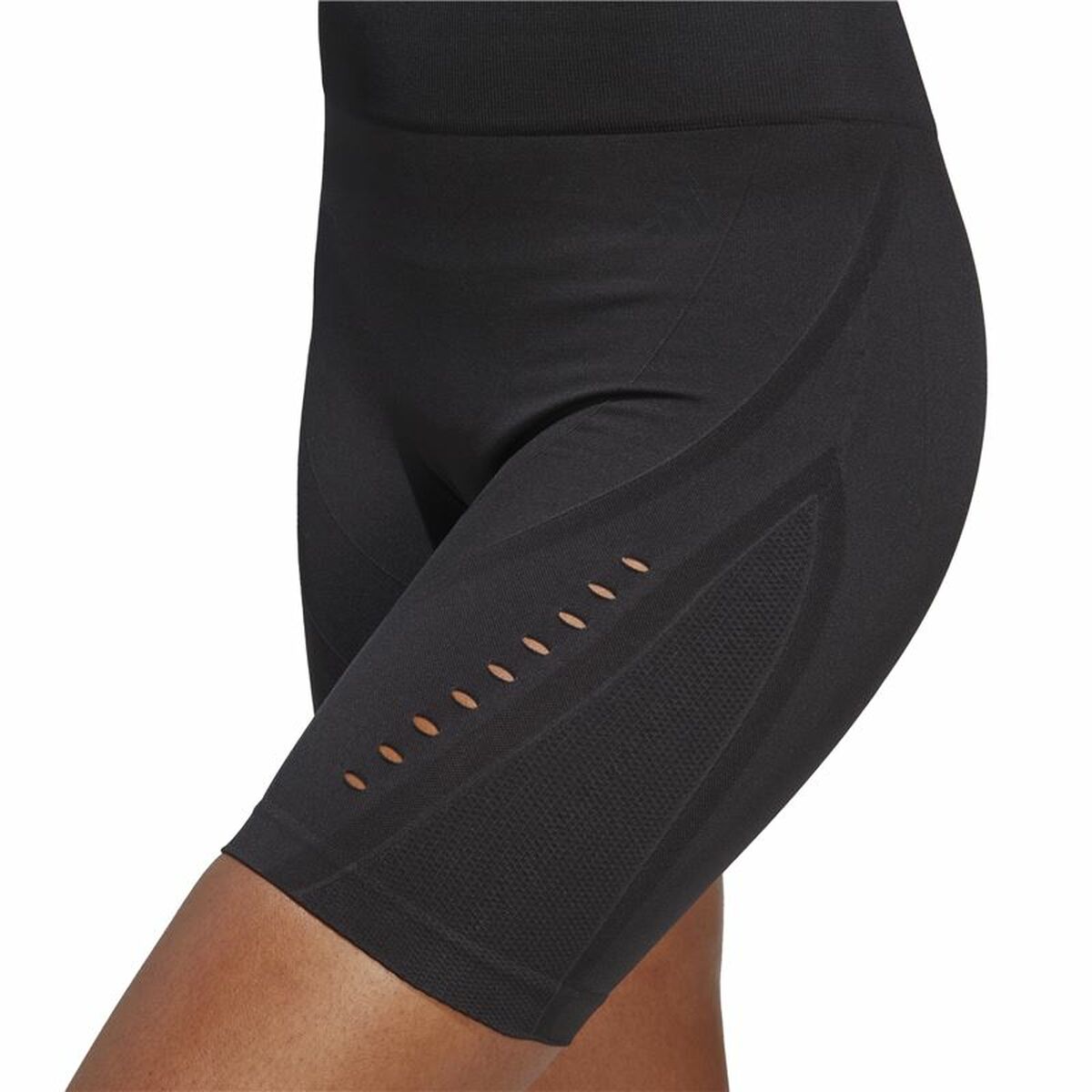 Sport-leggings, Dam Adidas Studio Aeroknit Svart - 5