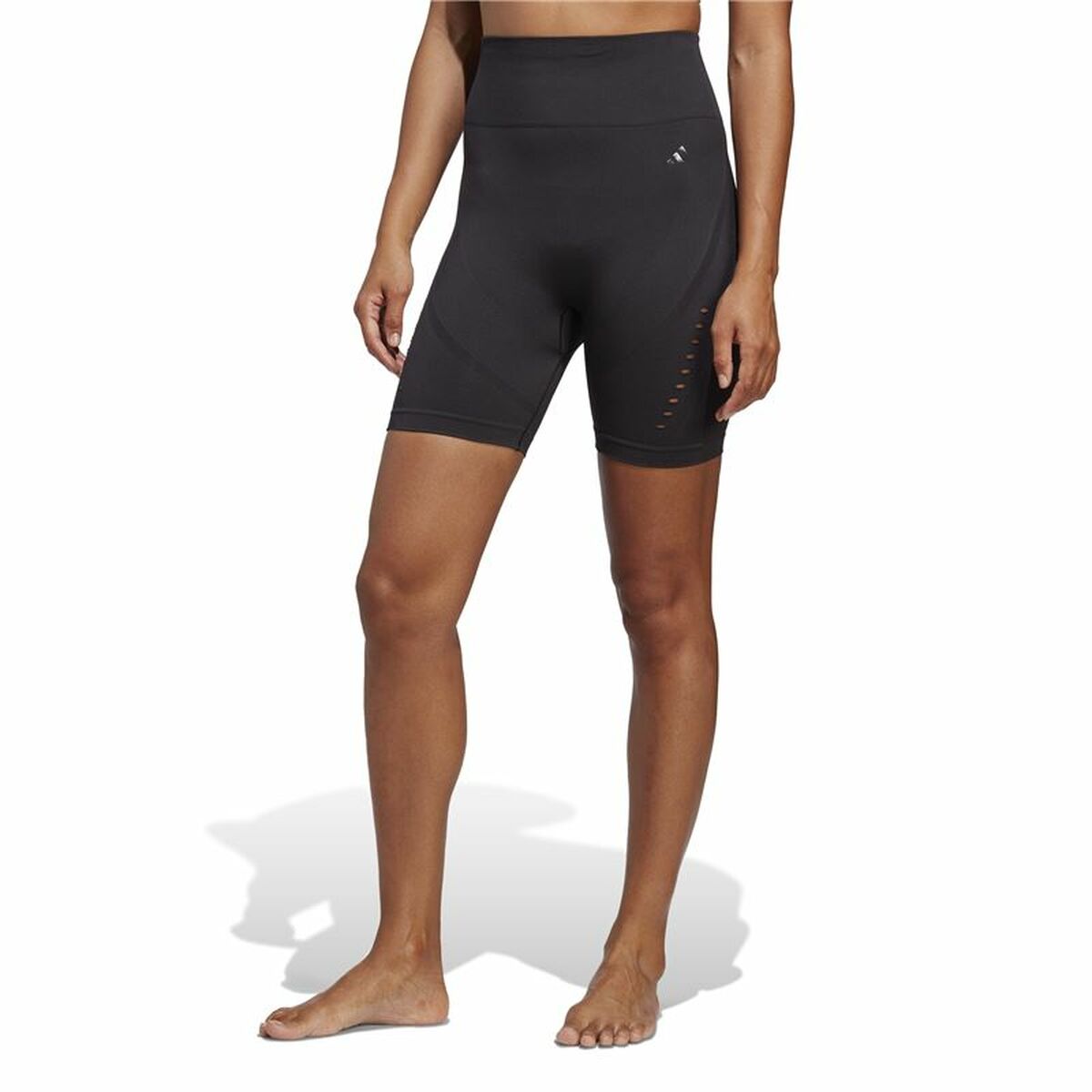 Sport-leggings, Dam Adidas Studio Aeroknit Svart - 2