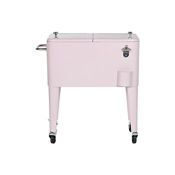 Bärbar kyl Home ESPRIT Rosa Stål polypropen 74 x 43 x 80 cm