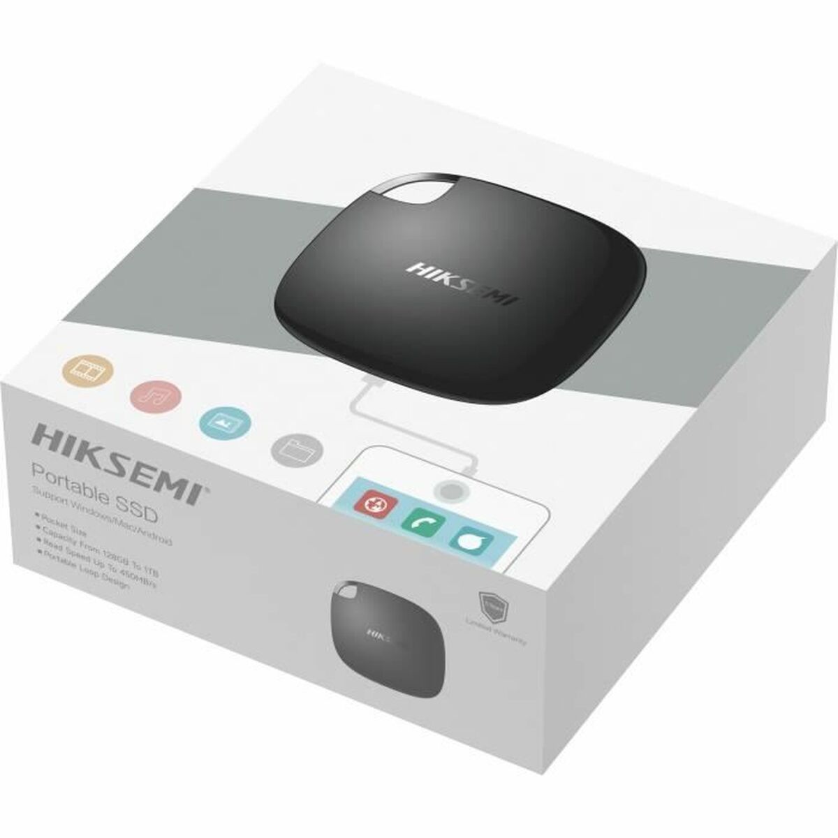 Extern Hårddisk Hiksemi T100 512 GB SSD - 5