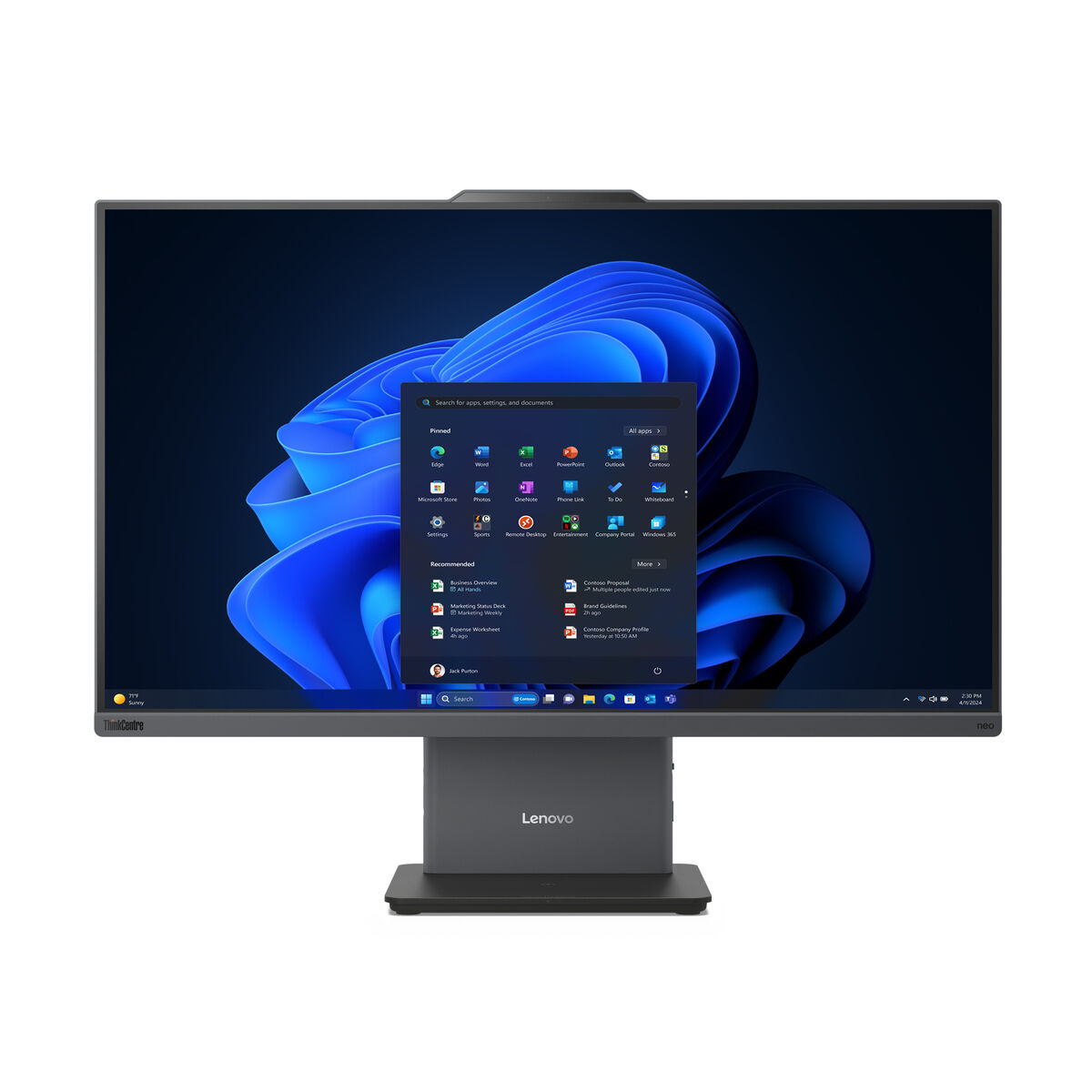 All in One Lenovo 12SB004SSP 27" 16 GB RAM 16 GB 512 GB SSD Intel Core i7 Qwerty Spanska