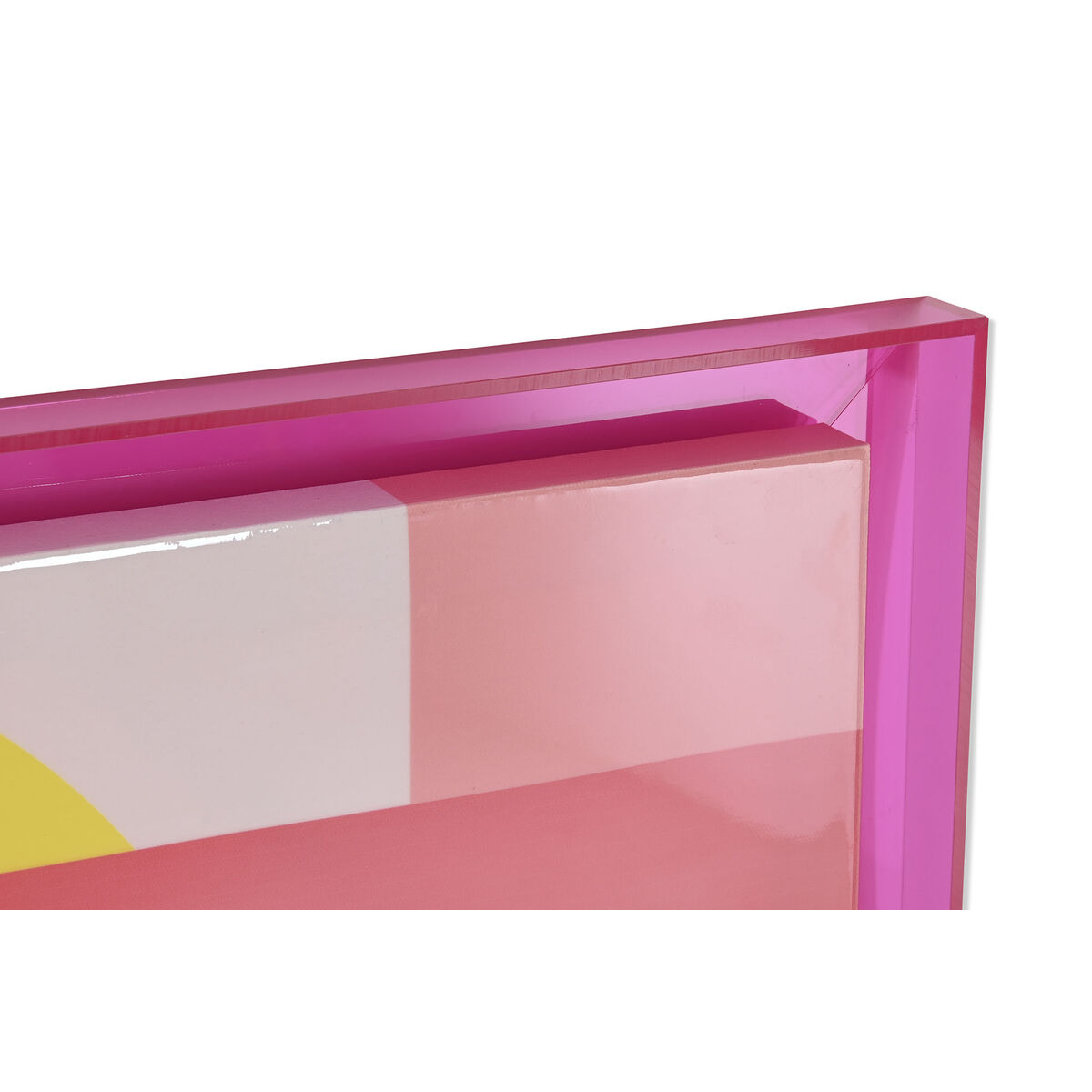 Tavla Home ESPRIT Gul Rosa Modern Urban 80 x 3,3 x 120 cm (2 antal) - 3