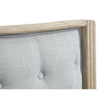 Sänggavel DKD Home Decor Mörkgrå Gummiträ 160 x 10 x 120 cm