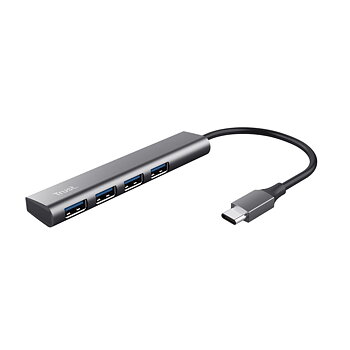 USB-HUB Trust 24948 HALYX 4C Grå