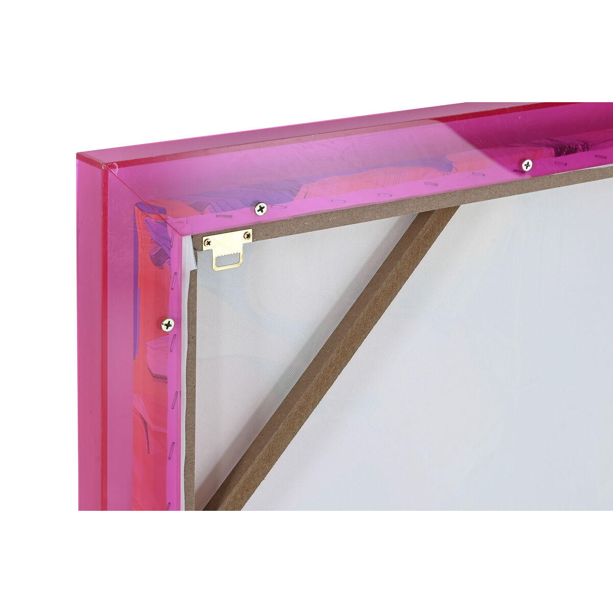 Tavla Home ESPRIT Gul Rosa Modern Afrikanska 80 x 3,3 x 120 cm (2 antal) - 5