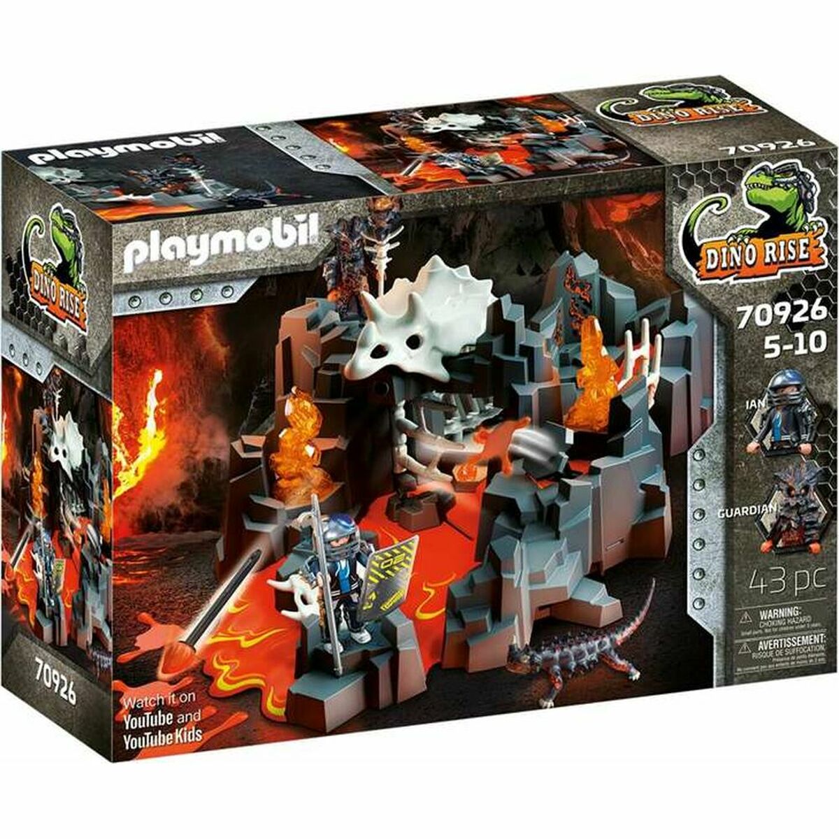 Playset Playmobil Dino Rise Lava Fountain Guardian 70926 - 2