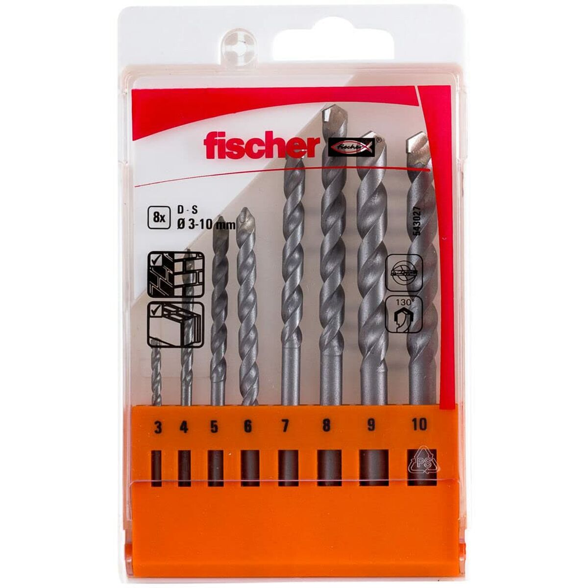Spolset Fischer 543027 Metall Stål (8 Delar) - 5