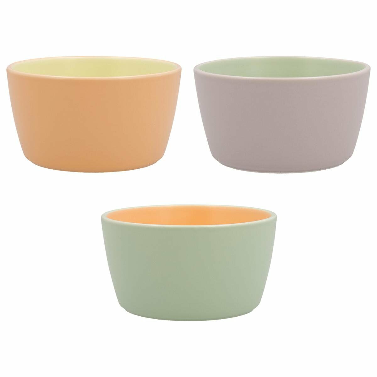 Skål Quid Vitamina Dvobarvna Keramik 12,5 x 12,5 x 6,7 cm (6 antal) - 2
