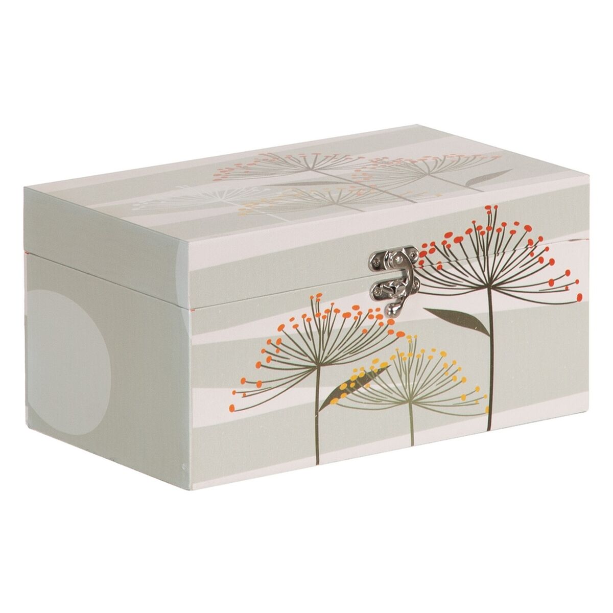 Dekorationslåda PVC Kanvas Papper DMF Virágok 30 x 18 x 15 cm (2 Delar) - 2