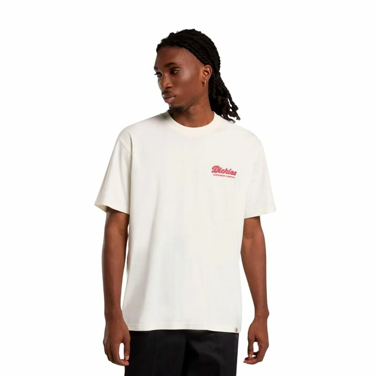 T-shirt med kortärm Herr Dickies Lewistown Ss Vit