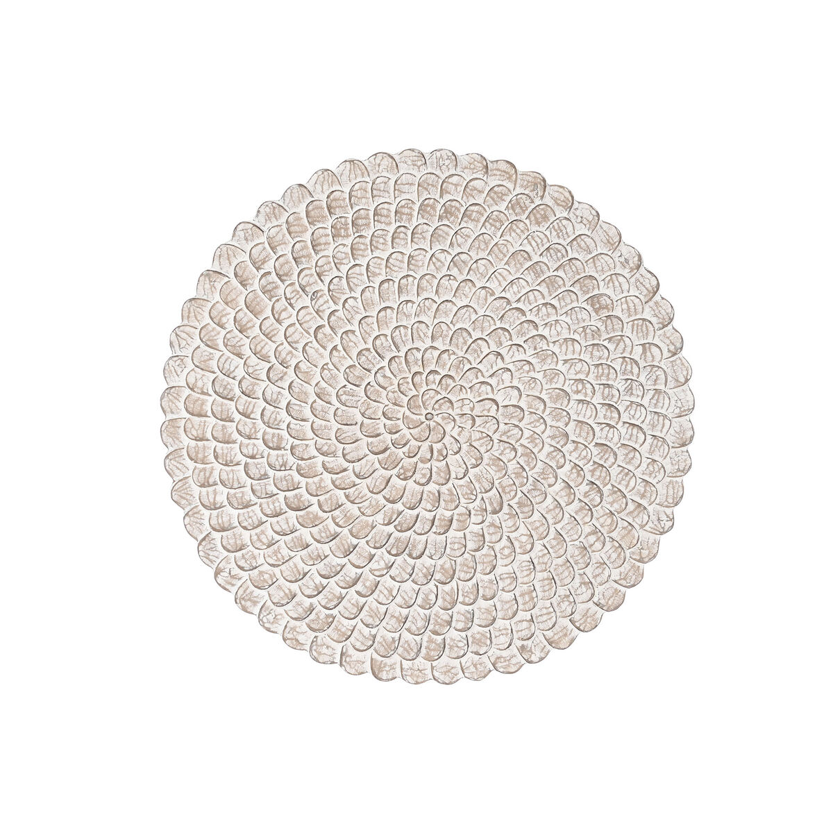 Väggdekoration DKD Home Decor Antikbehandlad Naturell 120 x 3 x 120 cm Vit Indier - 4