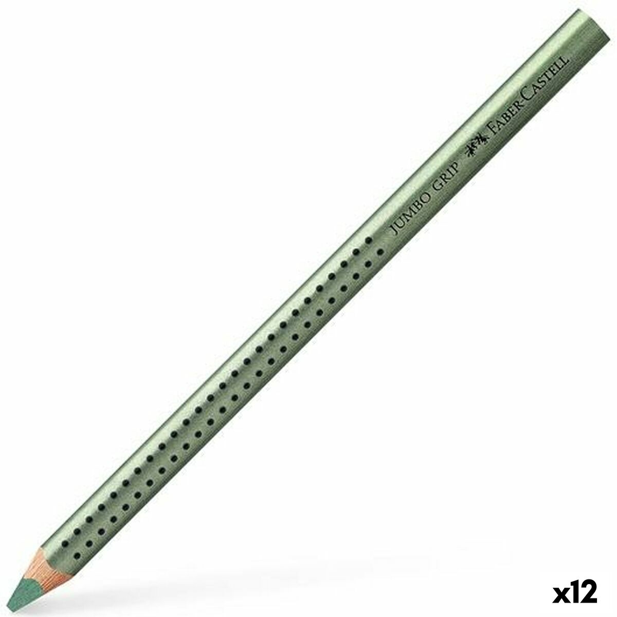 Färgpennor Faber-Castell Grön metallic (12 antal)