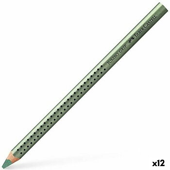 Färgpennor Faber-Castell Grön metallic (12 antal)