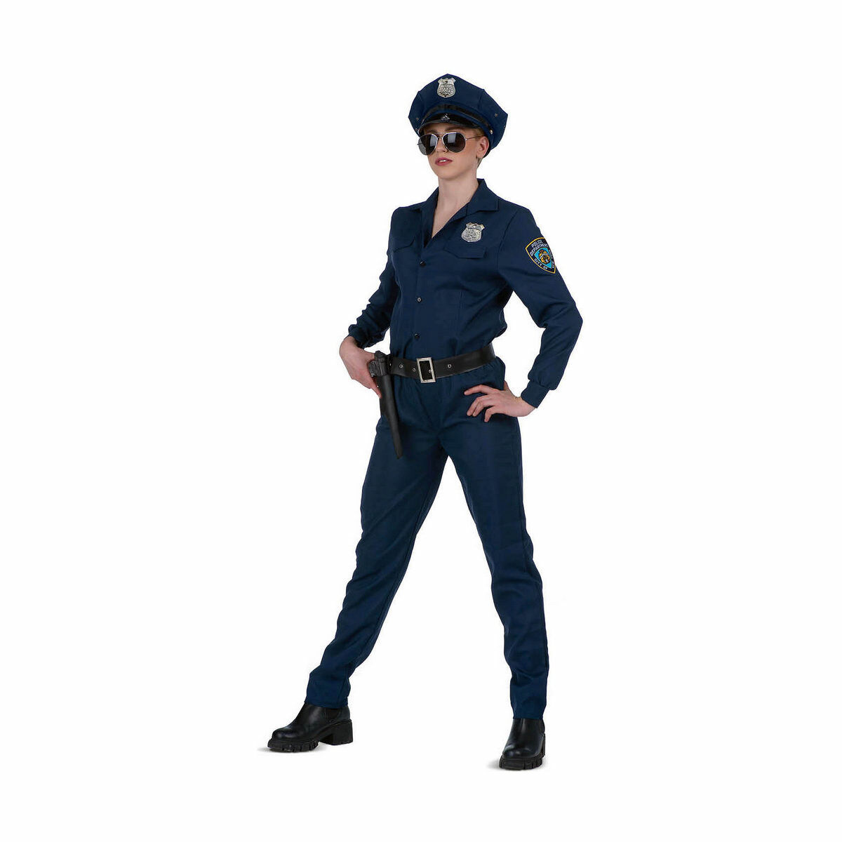 Maskeraddräkt vuxna My Other Me Blå Polis (4 Delar)