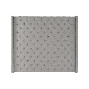 Sänggavel Home ESPRIT Grå Trä MDF 194 x 20 x 170 cm