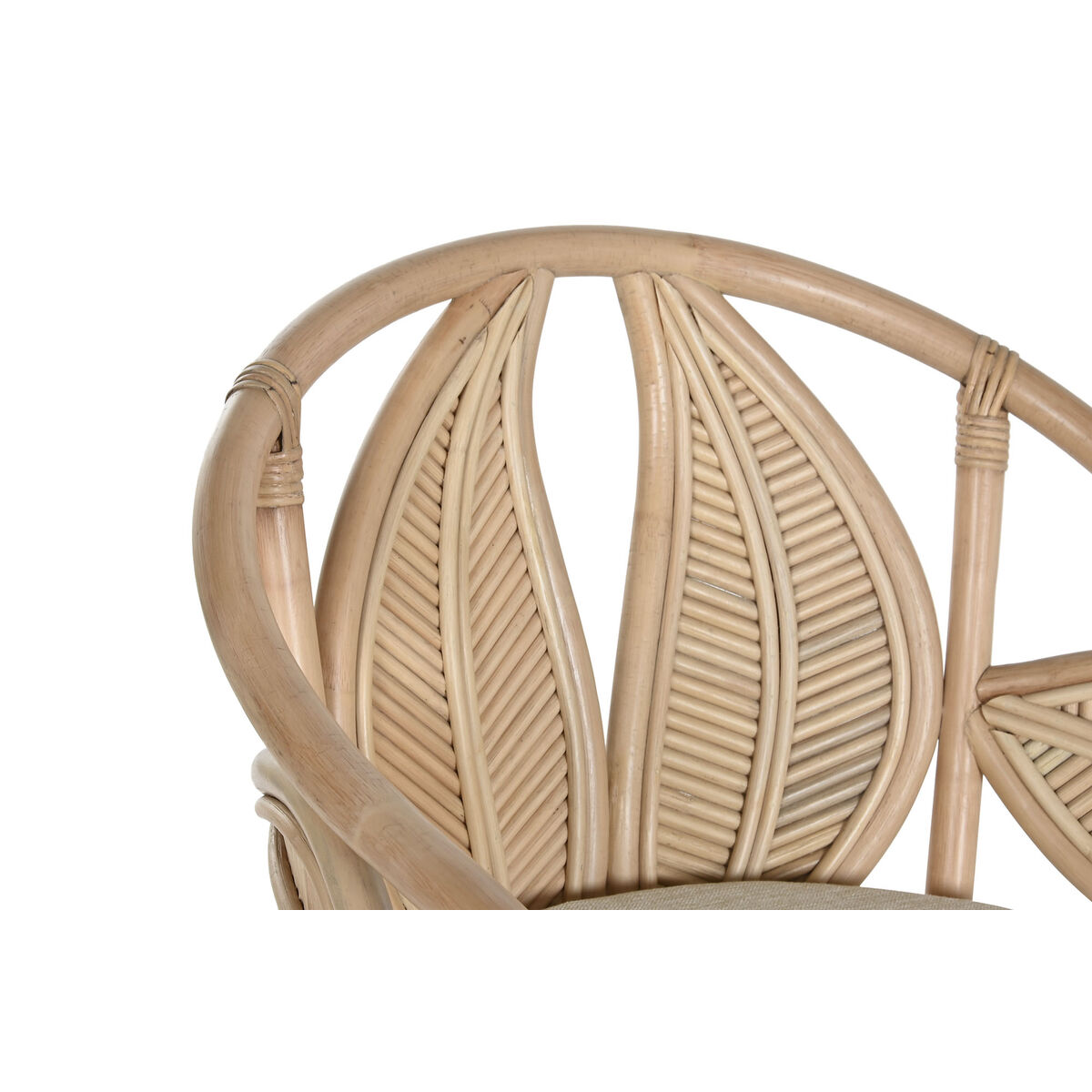 Matsalsstol Home ESPRIT Naturell Rattan 63 x 68 x 81 cm - 5