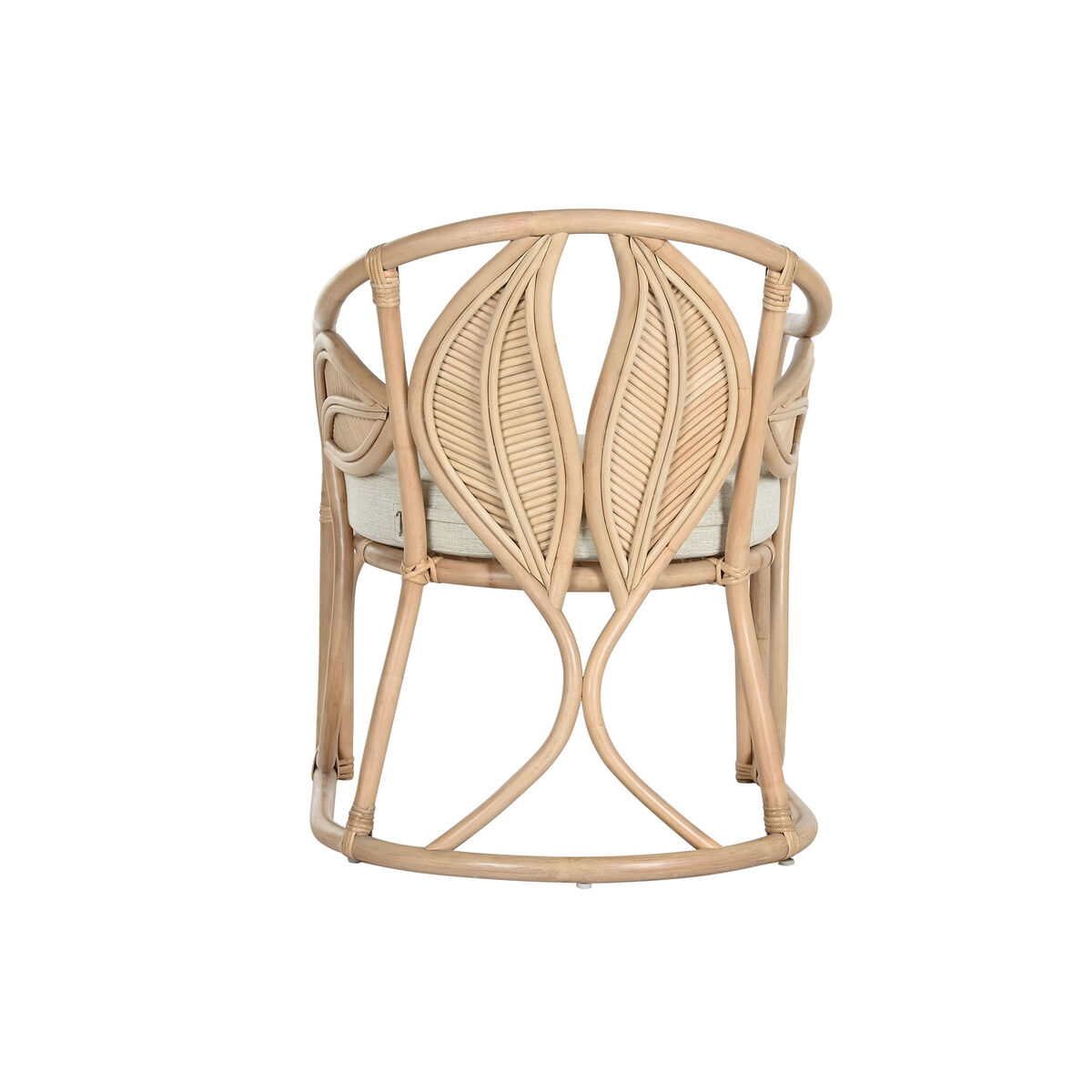 Matsalsstol Home ESPRIT Naturell Rattan 63 x 68 x 81 cm - 3