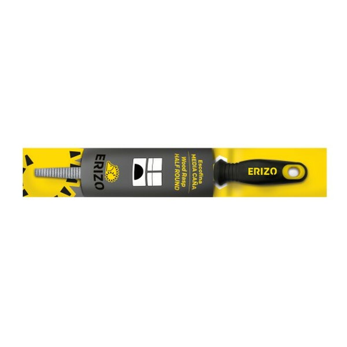 Halvrund rasp ERIZO 6" Nog