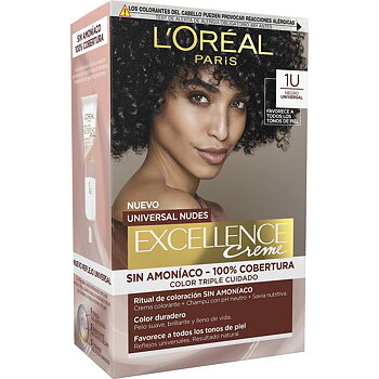 Permanent färg L'Oreal Make Up Excellence Svart Nº 1-Black (5 antal)