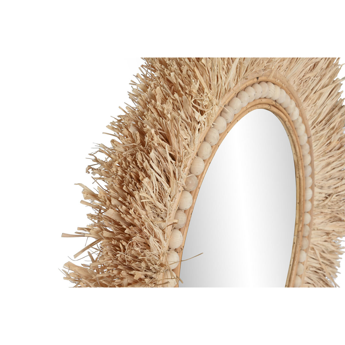 Väggspegel Home ESPRIT Naturell Tropiskt 80 x 4 x 80 cm - 2