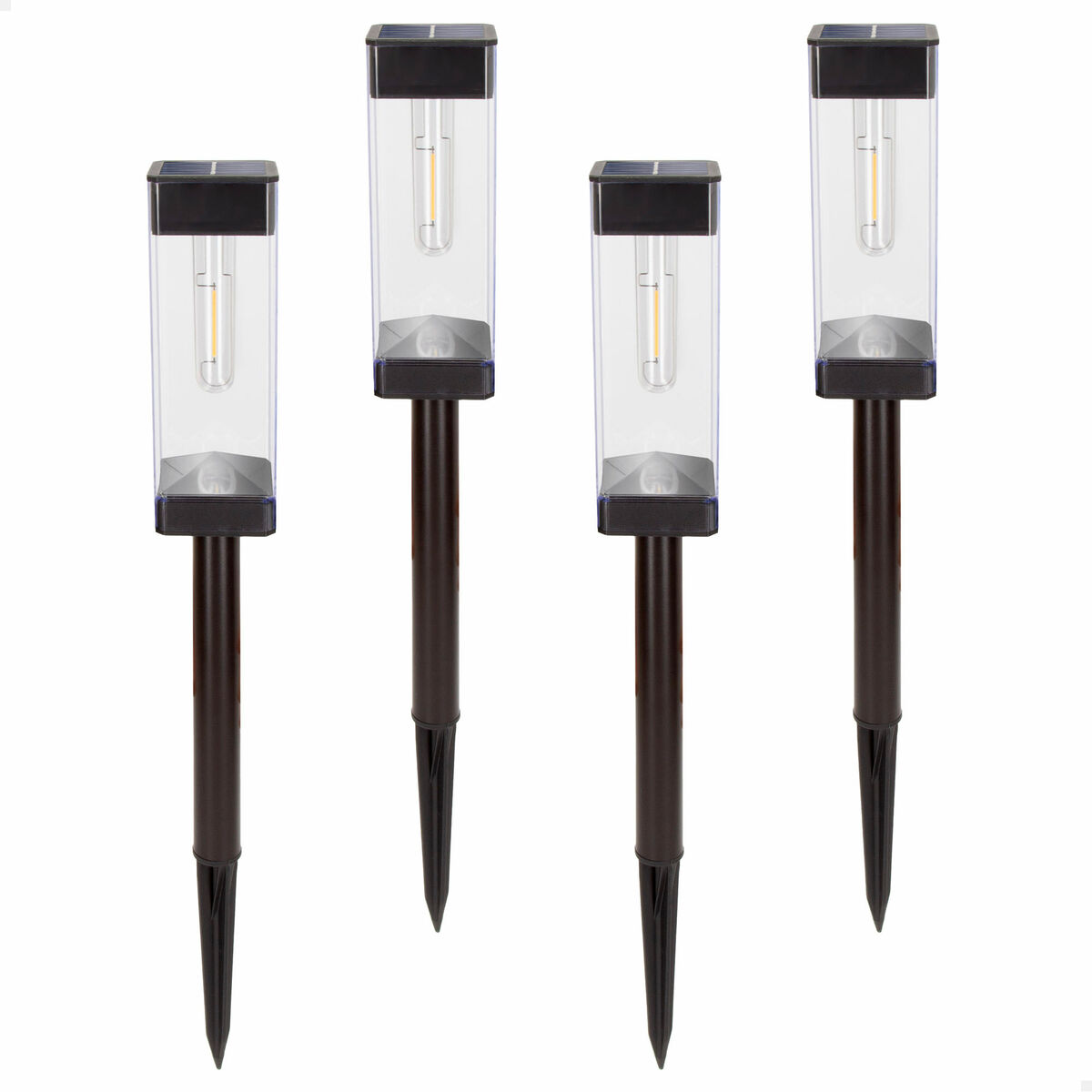 Solcellslampa Aktive 6 x 55 x 6 cm (4 antal) - 2
