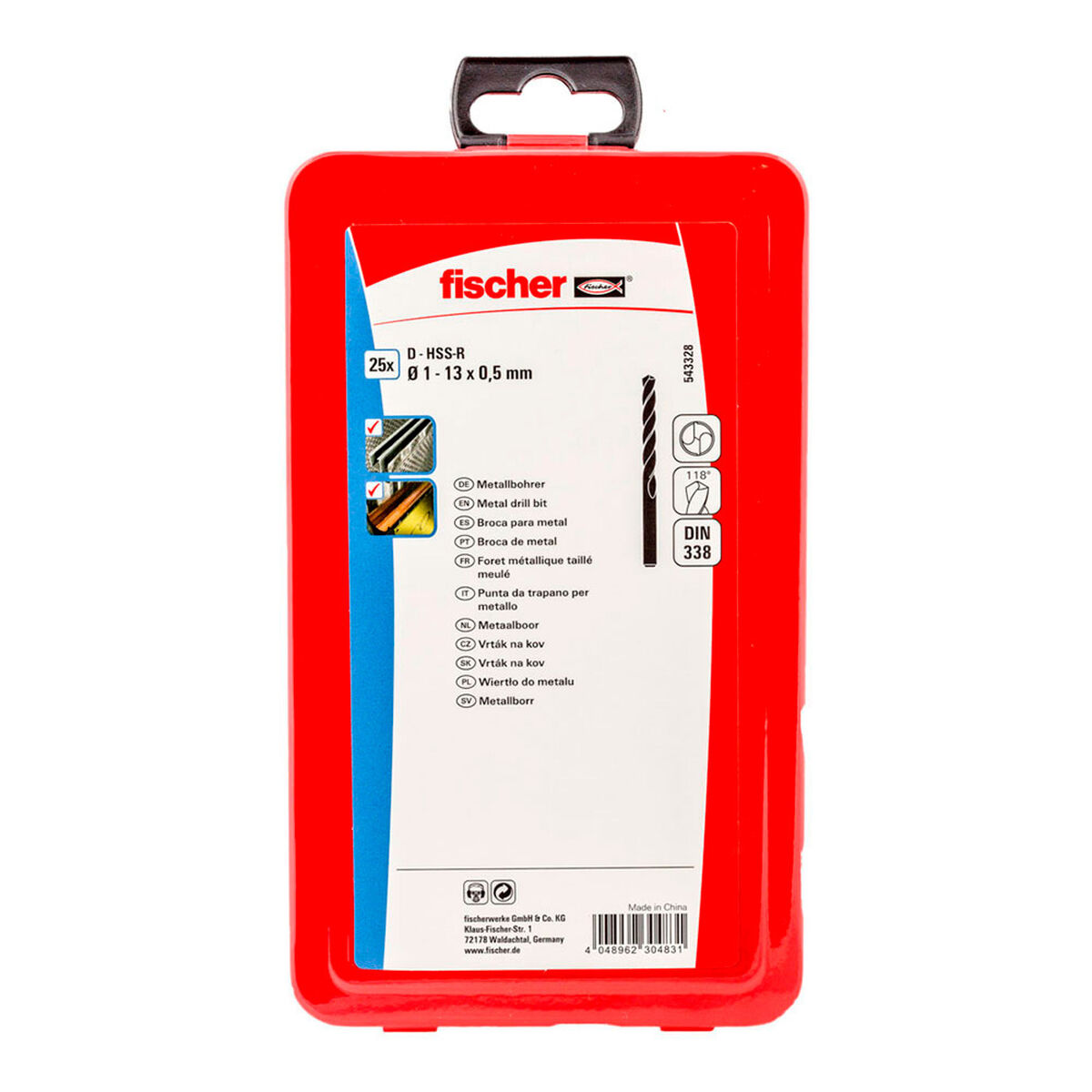 Spolset Fischer Ms Metall Rostfritt stål 25 25 Delar - 2