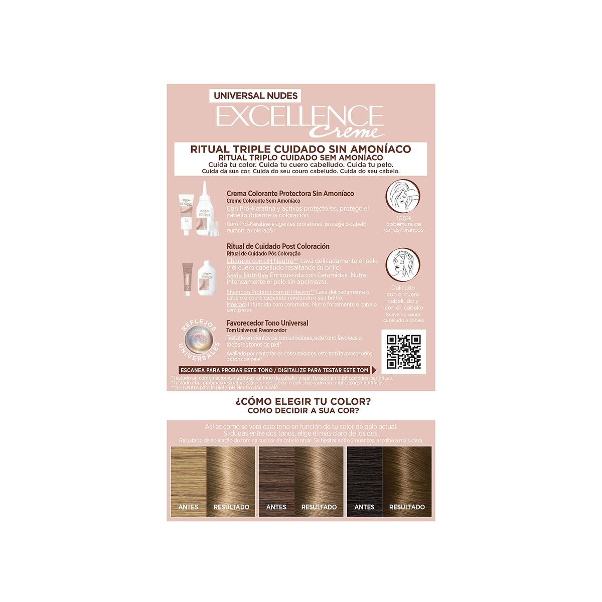 Permanent färg L'Oreal Make Up Excellence Blont Nº 7u-Blonde (5 antal) - 2