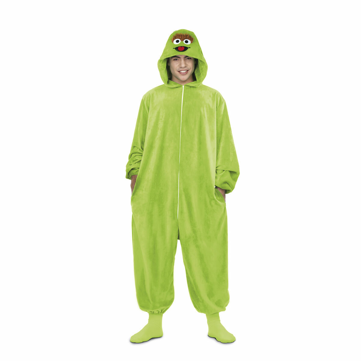 Maskeraddräkt vuxna My Other Me Oscar the Grouch Sesame Street Grön - 9