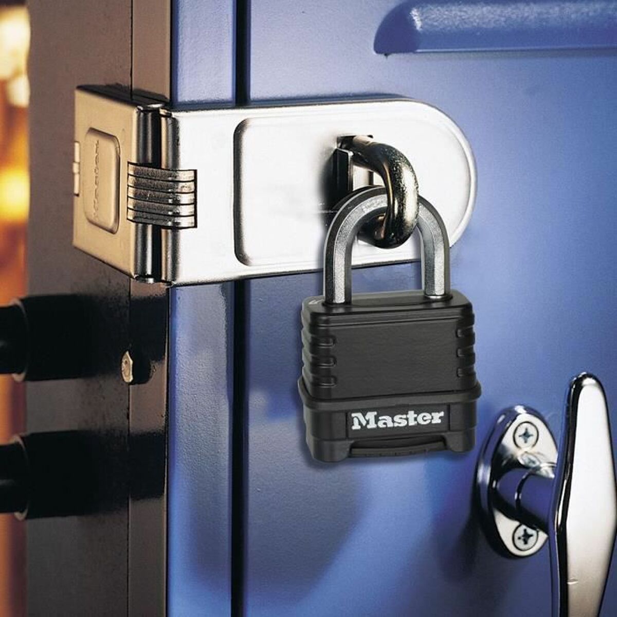 Hänglås med kod Master Lock M178EURD Stål Zink Svart - 4