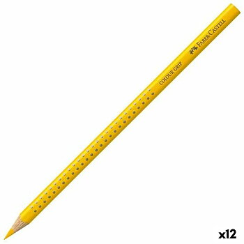 Färgpennor Faber-Castell Colour Grip Gul (12 antal)