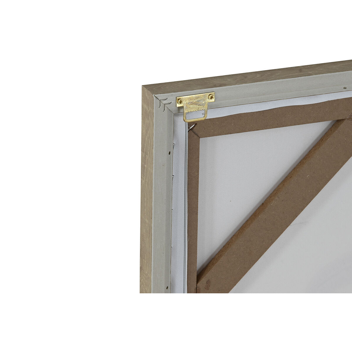 Tavla Home ESPRIT Beige Korall Palmer Kolonial 60 x 2,5 x 60 cm (2 antal) - 4