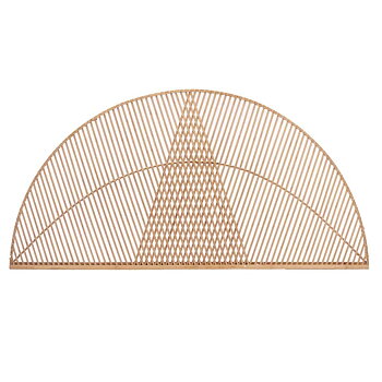Sänggavel Triangel Brun Rattan 160 x 80,5 x 2 cm