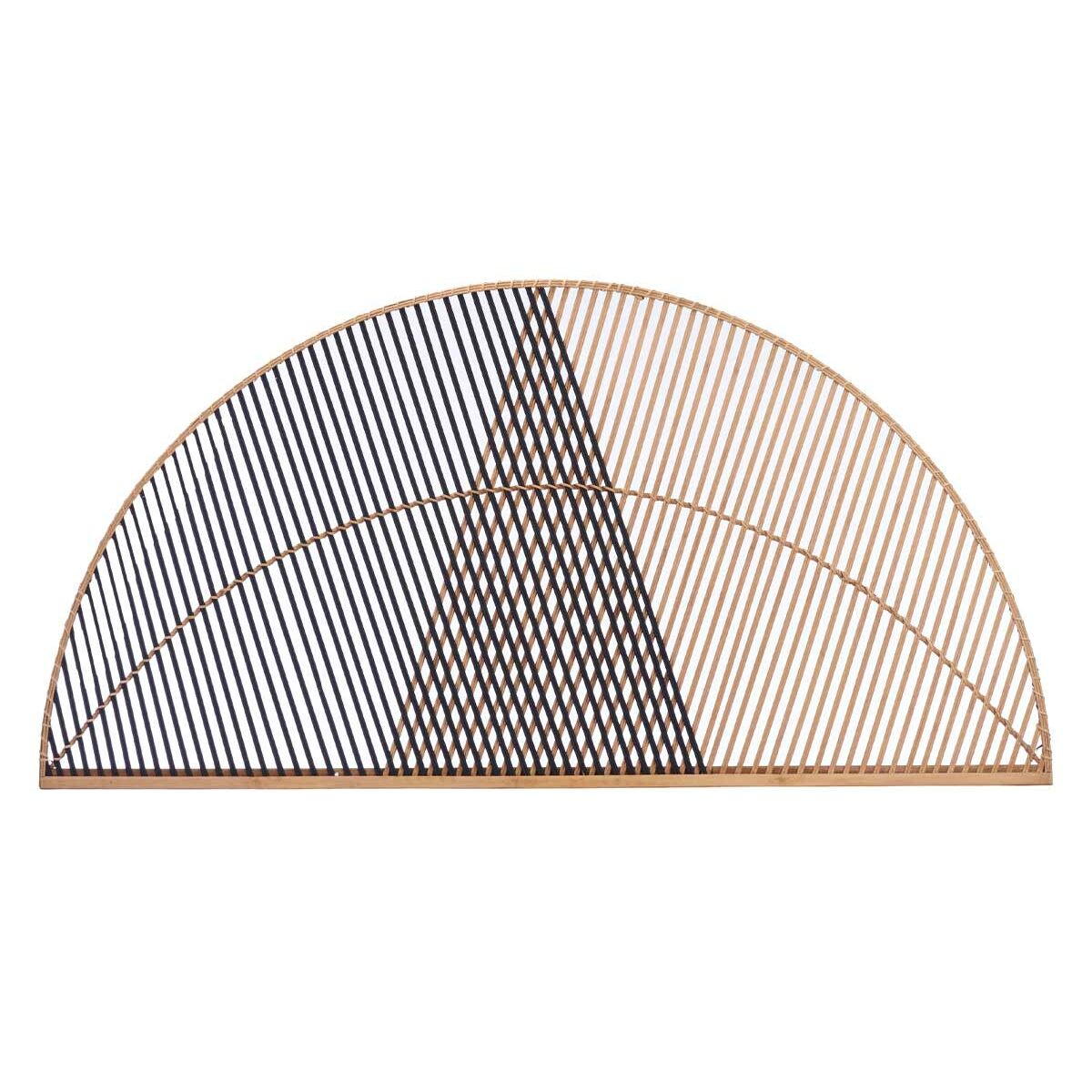Sänggavel Gift Decor Brun Svart Naturell 160 x 80,5 x 2 cm Triangel