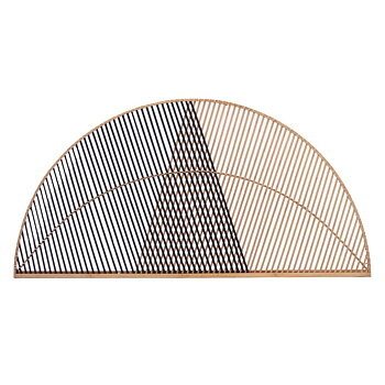 Sänggavel Gift Decor Brun Svart Naturell 160 x 80,5 x 2 cm Triangel