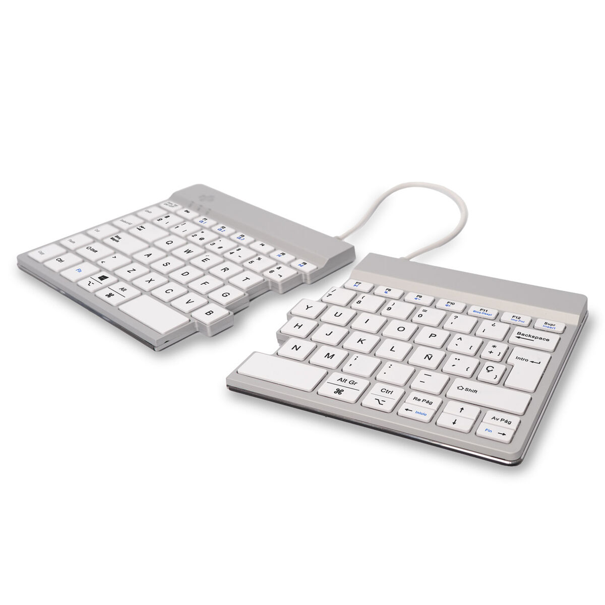 Tangentbord och Mus R-Go RGOSBESWLWH Vit spanska QWERTY - 2