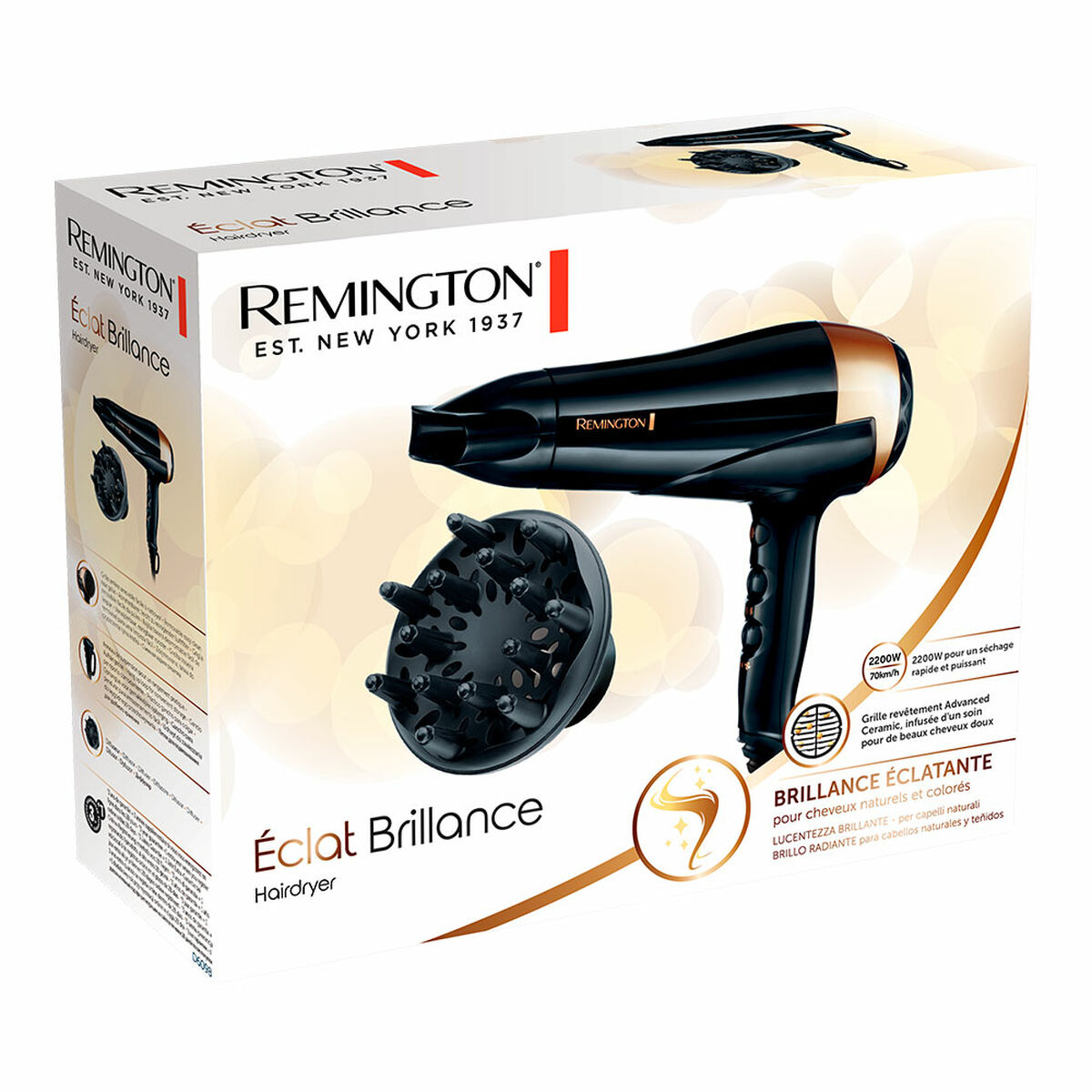Hårtork Remington Svart 2200 W - 3