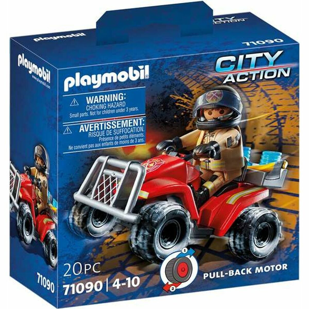 Playset Playmobil City Action Firefighters - Speed Quad 71090 - 2