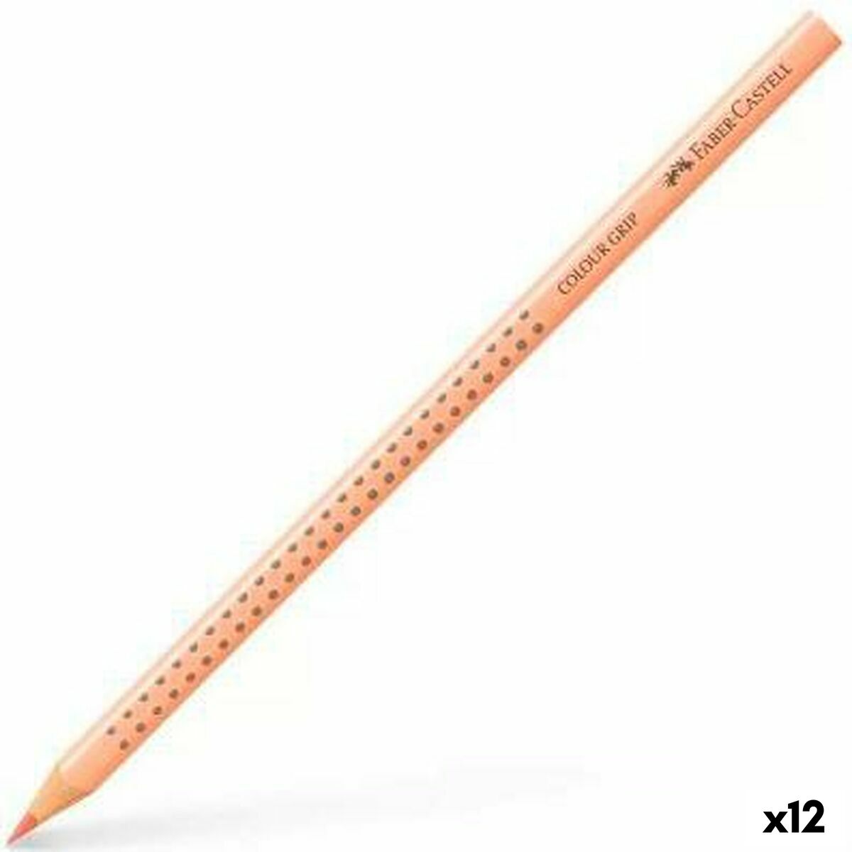 Färgpennor Faber-Castell Colour Grip Kött (12 antal) - 3