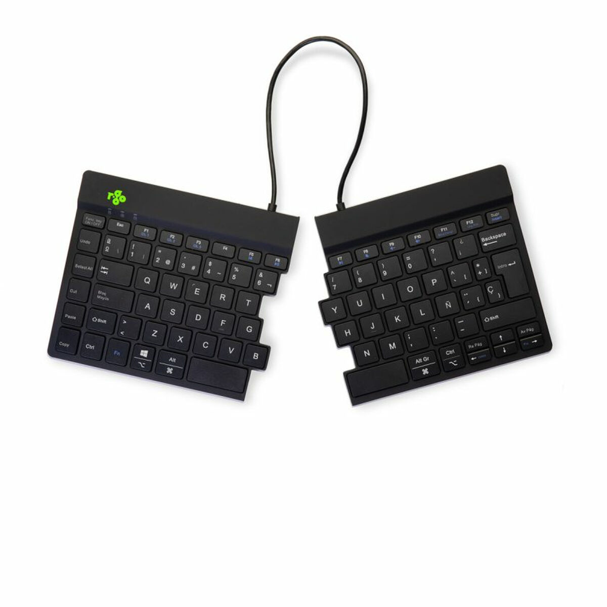 Tangentbord och Mus R-Go RGOSBESWLBL Svart spanska QWERTY - 4