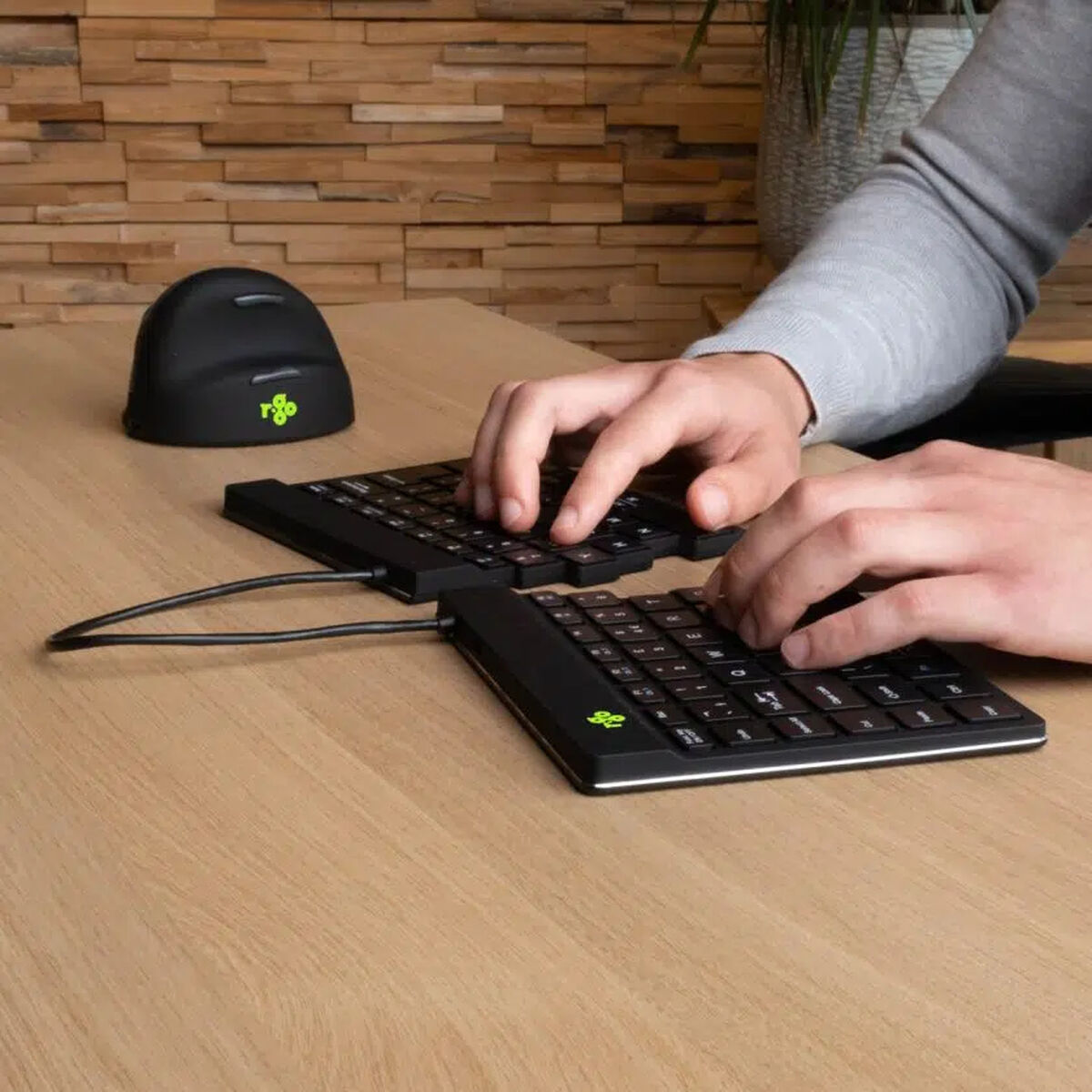 Tangentbord och Mus R-Go RGOSBESWLBL Svart spanska QWERTY - 3
