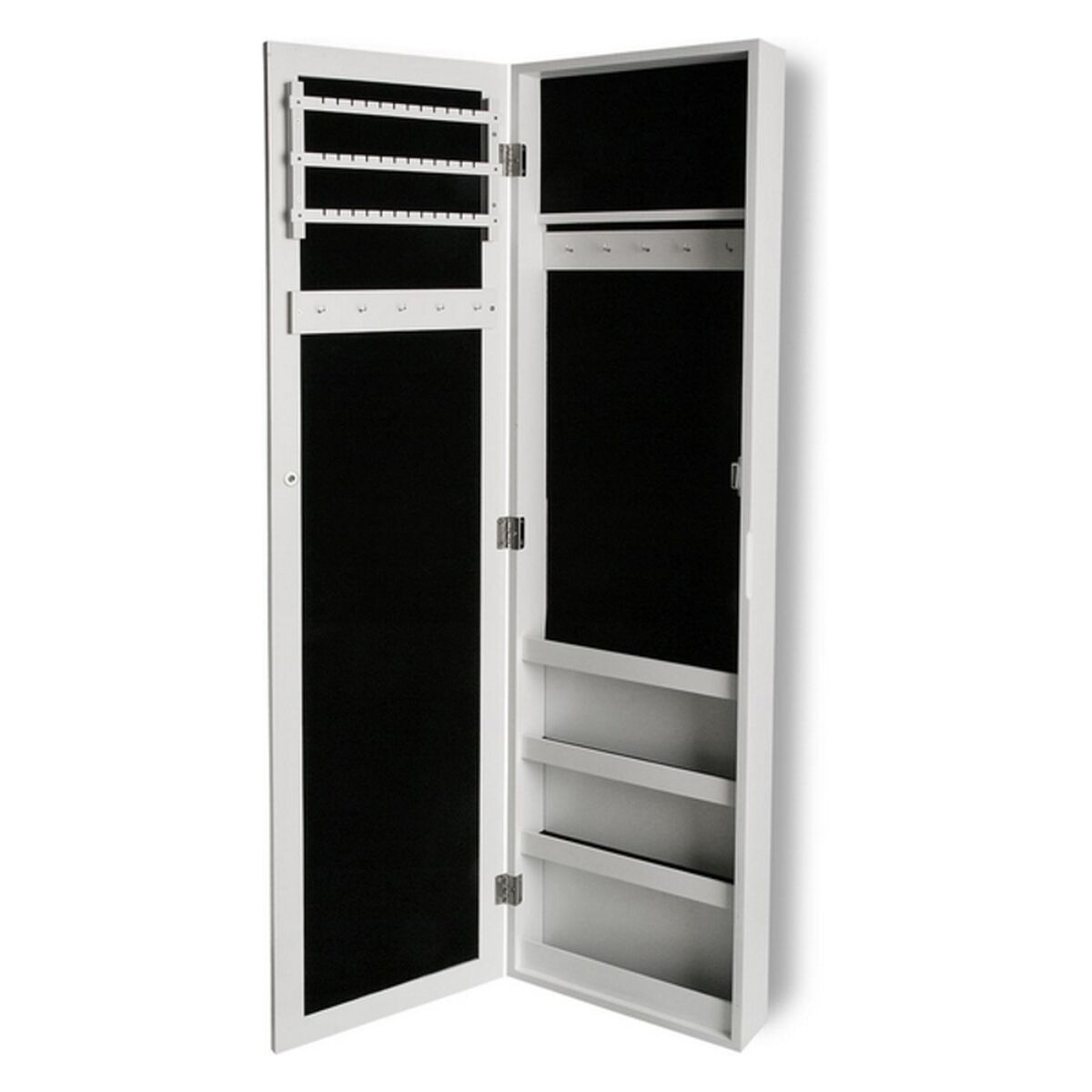 Väggspegel Versa Vit Trä MDF Minimalistisk 10 x 120 x 30 cm - 2