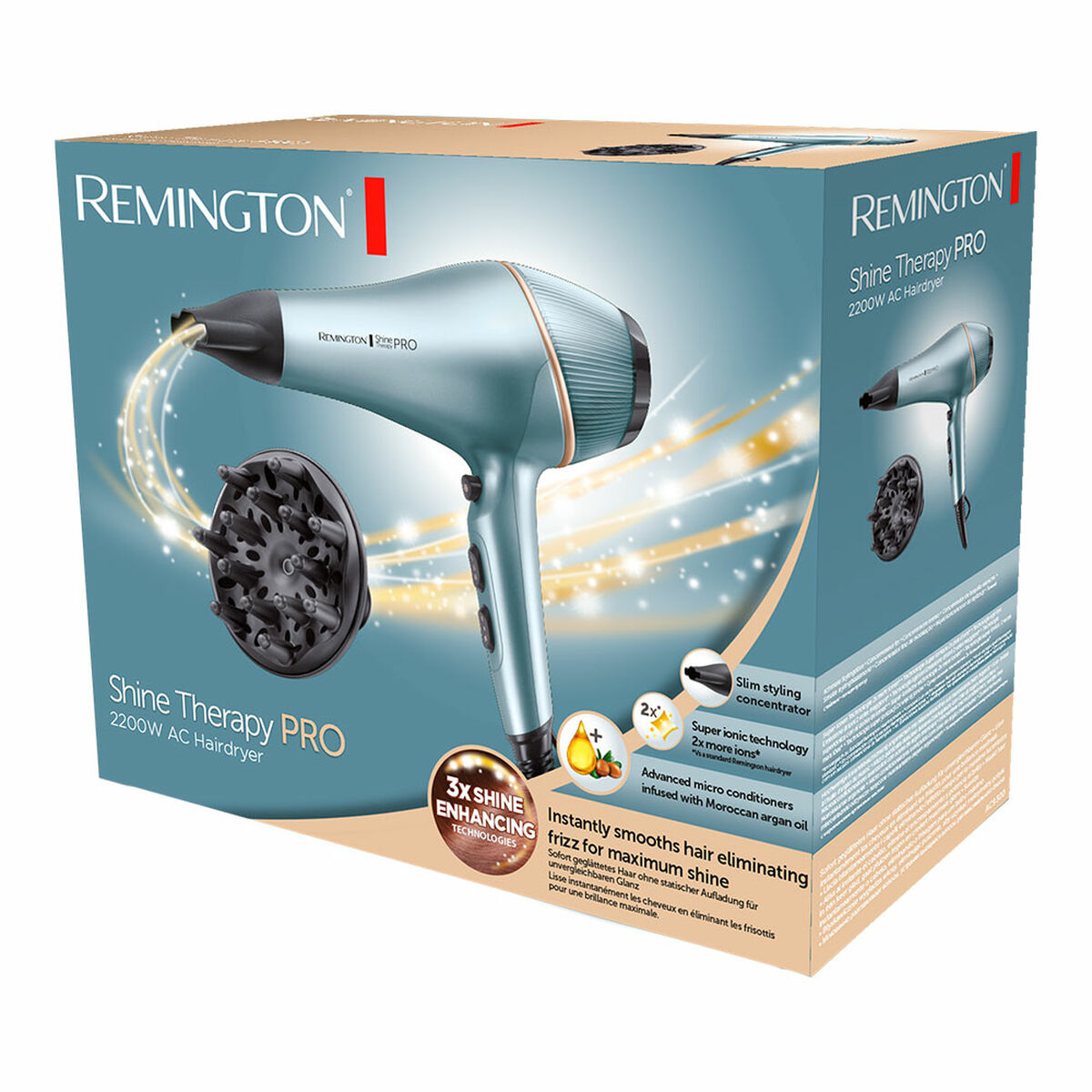 Hårtork Remington Blå 2200 W - 3