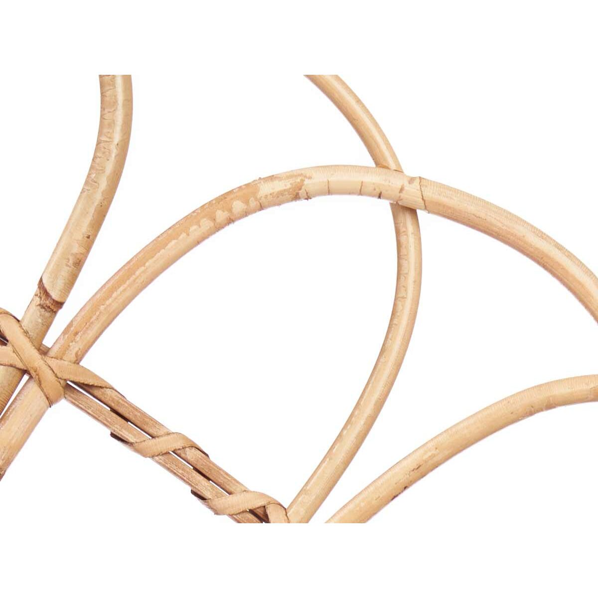 Sänggavel Solfjäder Brun Svart Rattan 160 x 80 x 2 cm - 2