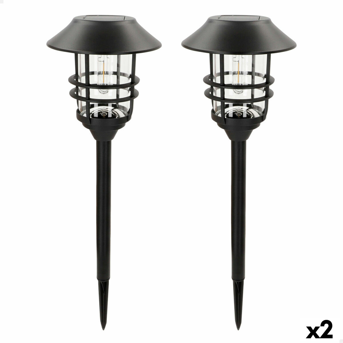 Solcellslampa Aktive 17 x 58 x 17 cm (2 antal)
