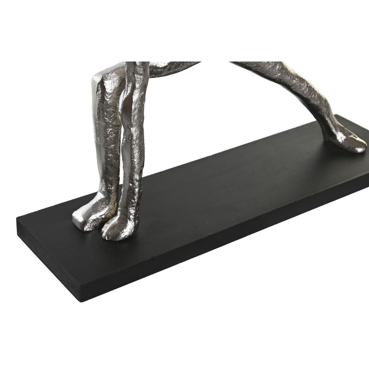 Prydnadsfigur DKD Home Decor 33 x 10 x 35 cm Silvrig Svart Indier Yoga (3 antal) - 2