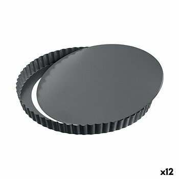 Avtagbar form Quttin Svart Kolstål 32 x 2,8 cm (12 antal)