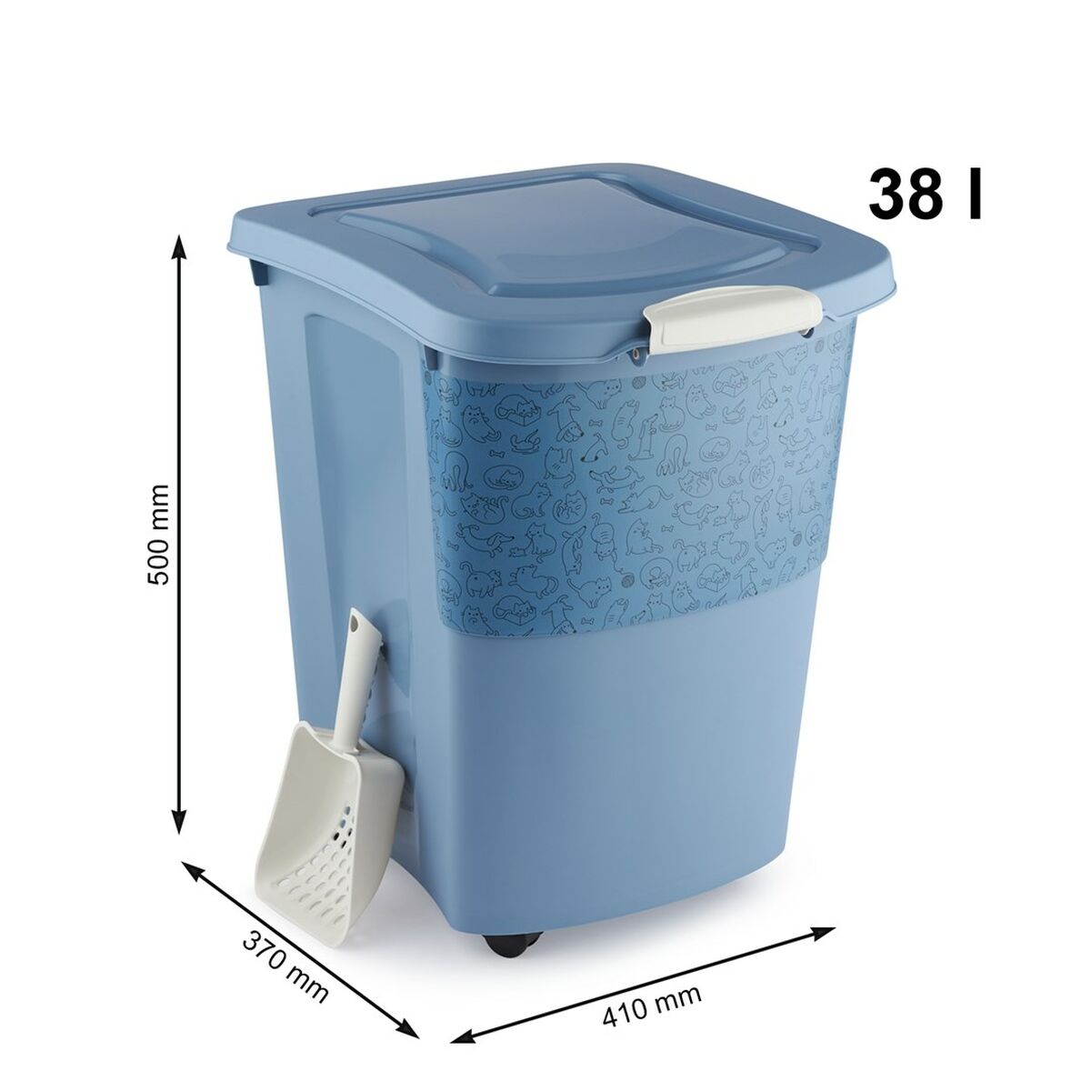 Hinkbehållare Rotho Blå Plast - 3