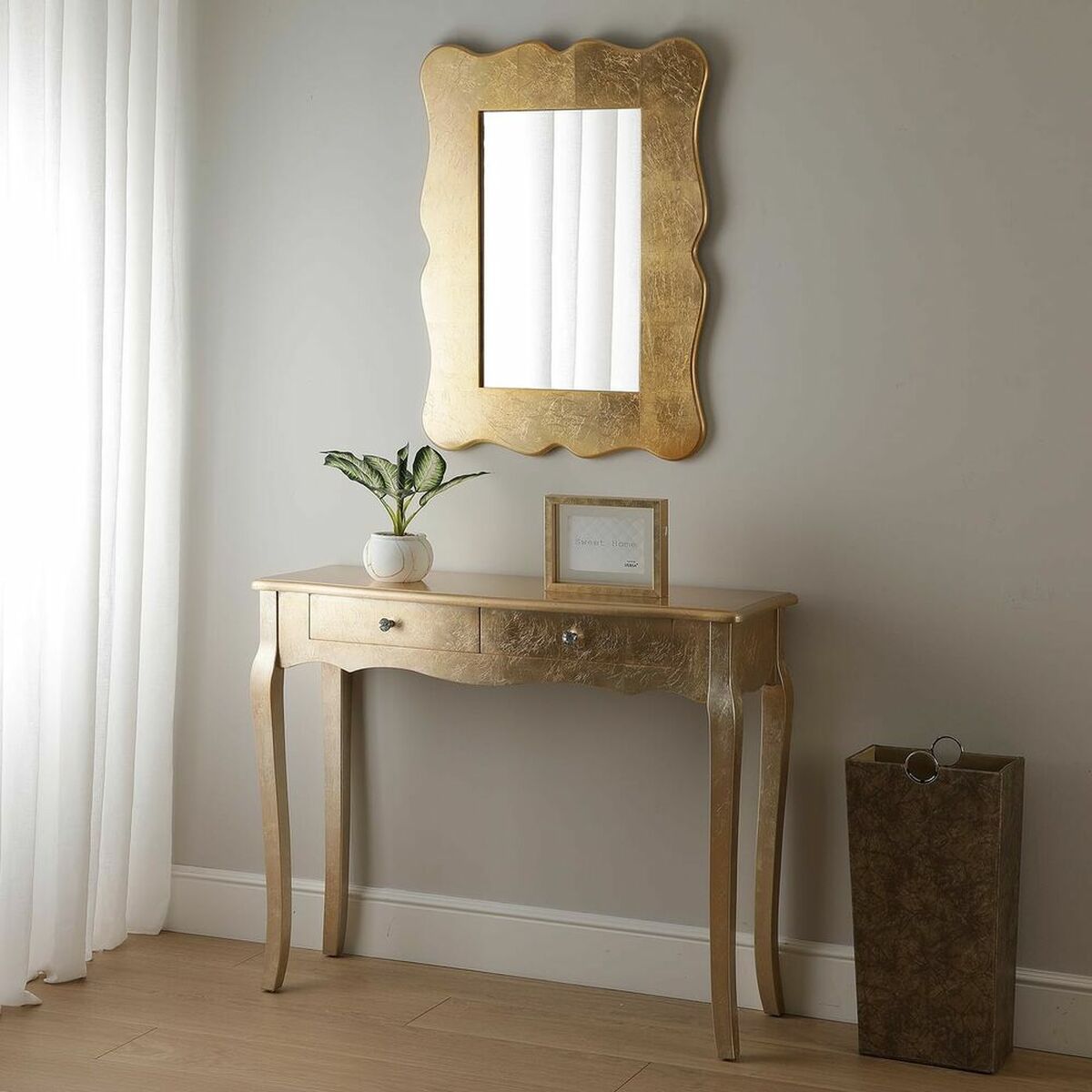 Väggspegel Versa Cagliari Trä Plast Speglar Fusion 60 x 2 x 80 cm (80 Delar) - 2